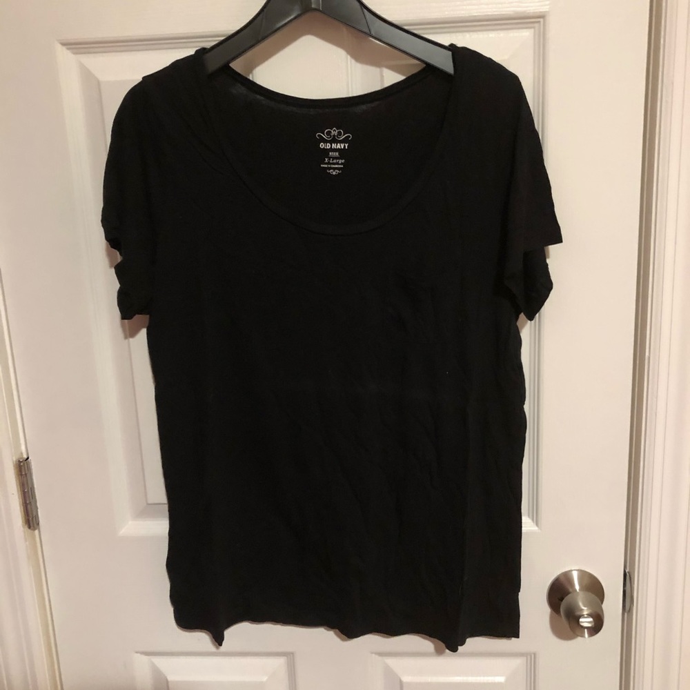 Old Navy Black Pocket Tee Size XL